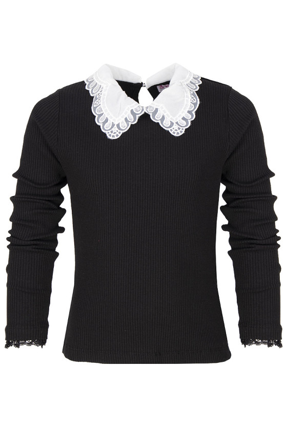 Bluzka dla dziewczynki prążek jesień zima odzież dziecięca Sówka