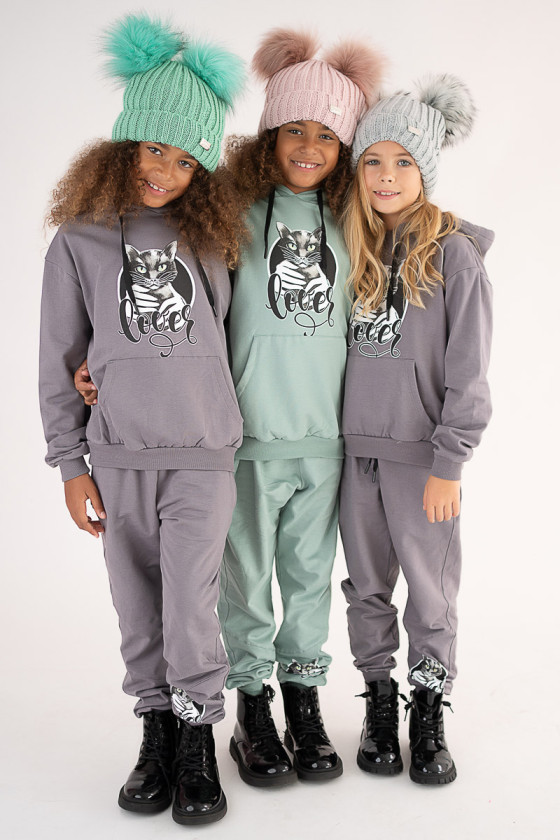 Komplet dla dziewczynki jesień zima odzież dziecięca Sówka