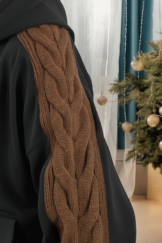 Komplet dla dziewczynki Warkocz czarny