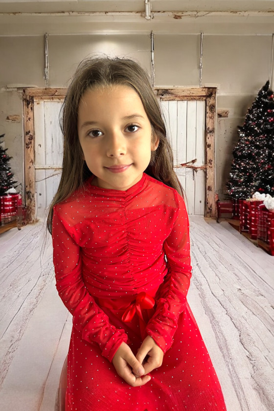 Spódniczka dla dziewczynki Kropki czerwona Spódniczka dla dziewczynki Kropki czerwona