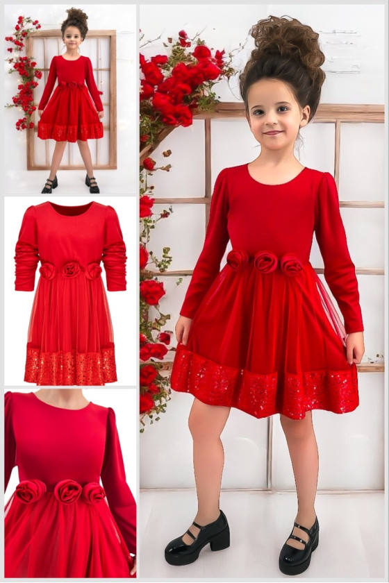 Sukienka świąteczna dla dziewczynki boże narodzenie gwiazdka odzież dziecięca