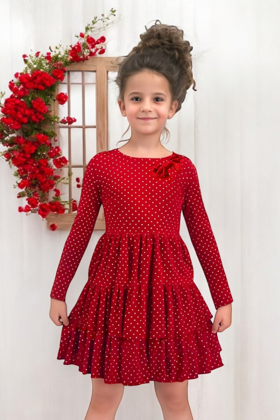 Sukienka świąteczna dla dziewczynki odzież dziecięca boże narodzenie gwiazdka świąteczna Sówka