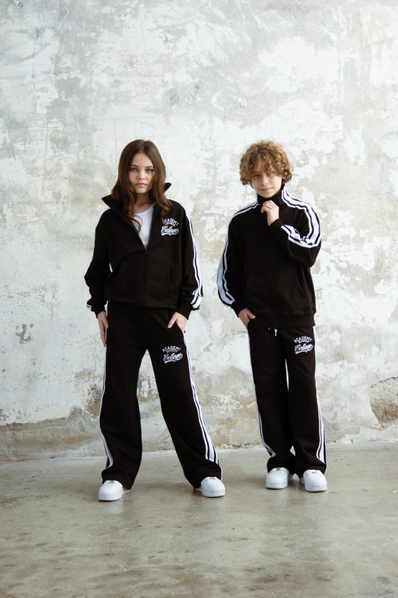 dres sportowy bawełna dres lampasy czarny moda teen odzież teen dziecięca modne dresy ubrania dla nastolatek ubrania dziecięce o dres sportowy bawełna dres lampasy czarny moda teen odzież teen dziecięca modne dresy ubrania dla nastolatek ubrania dziecięce o