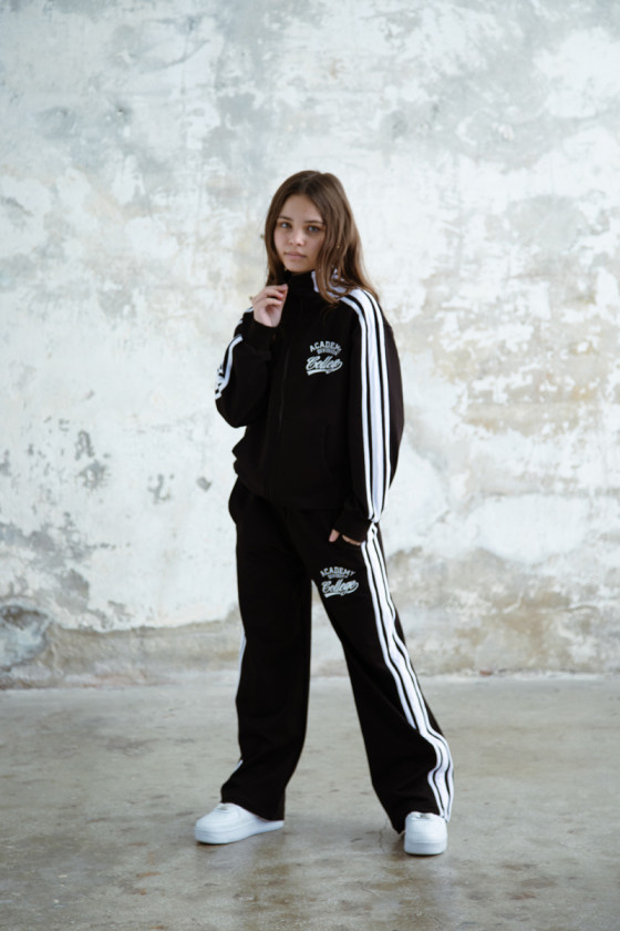 dres sportowy bawełna dres lampasy czarny moda teen odzież teen dziecięca modne dresy ubrania dla nastolatek ubrania dziecięce o dres sportowy bawełna dres lampasy czarny moda teen odzież teen dziecięca modne dresy ubrania dla nastolatek ubrania dziecięce o