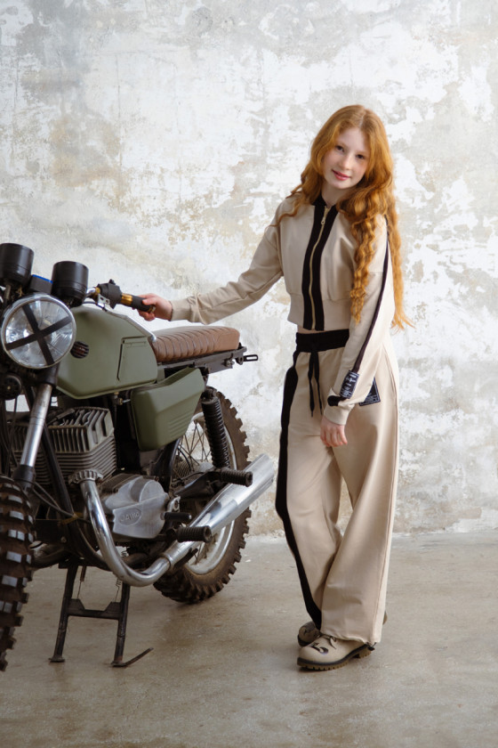 Komplet Avory Jasny beż dla dziewczynki