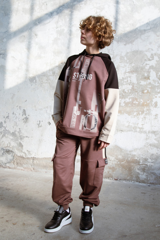 Komplet dla chłopca STRONG brąz