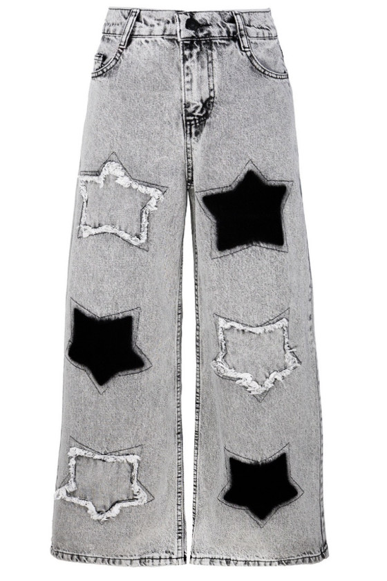 sponie leg wide spodnie jeans spodnie dla dziewczynki szeroka nogawka odzież dziecięca sówka sklep spodnie dla nastolatek