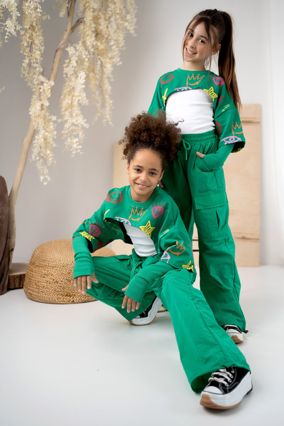 Komplet dla dziewczynki Kasenia zieleń Komplet dla dziewczynki Kasenia zieleń