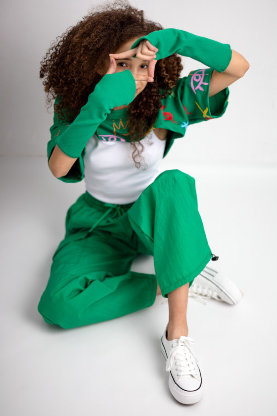 Komplet dla dziewczynki Kasenia zieleń Komplet dla dziewczynki Kasenia zieleń