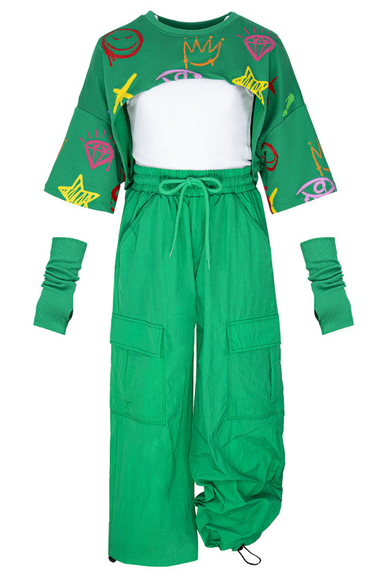 Komplet dla dziewczynki Kasenia zieleń Komplet dla dziewczynki Kasenia zieleń