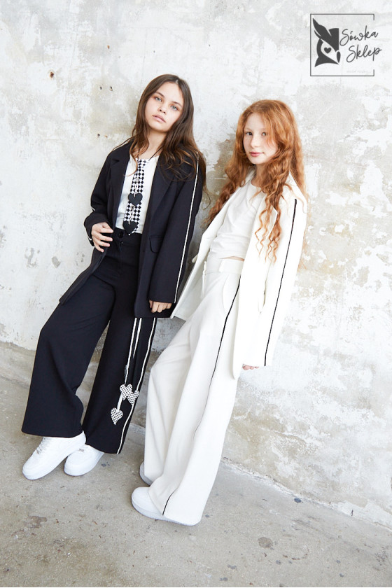 Komplet dla dziewczynki Glamour śmietanka