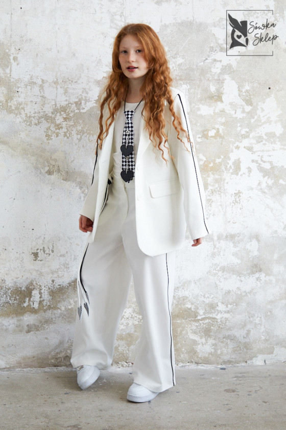 Komplet dla dziewczynki Glamour śmietanka