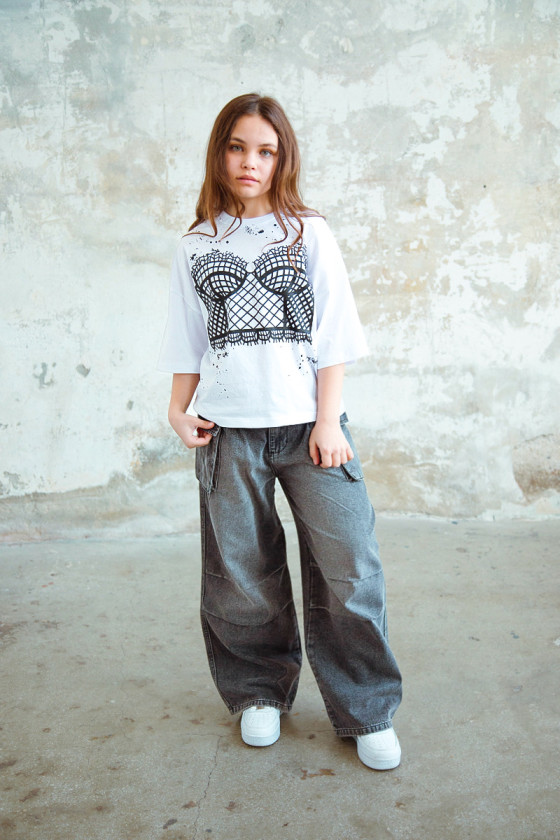 Spodnie jeans Pocet grafit Spodnie jeans Pocet grafit