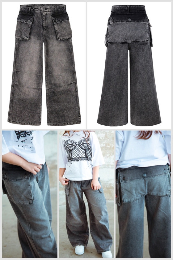 Spodnie jeans Pocet grafit Spodnie jeans Pocet grafit
