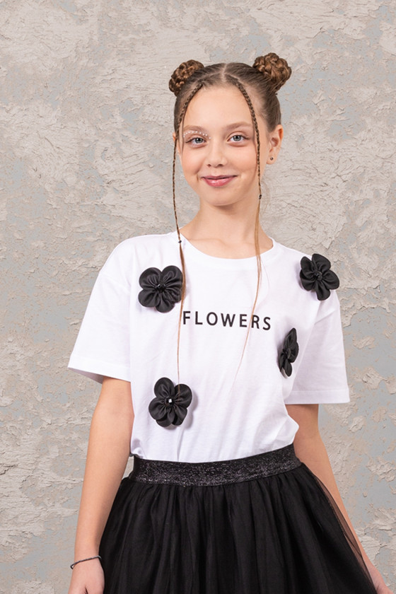 Bluzka dla dziewczynki biała odzież dziecięca sówka sklep