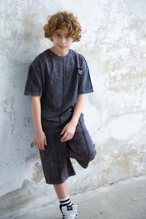 Komplet chłopięcy Nikodem bluzka i spodenki Komplet chłopięcy Nikodem bluzka i spodenki