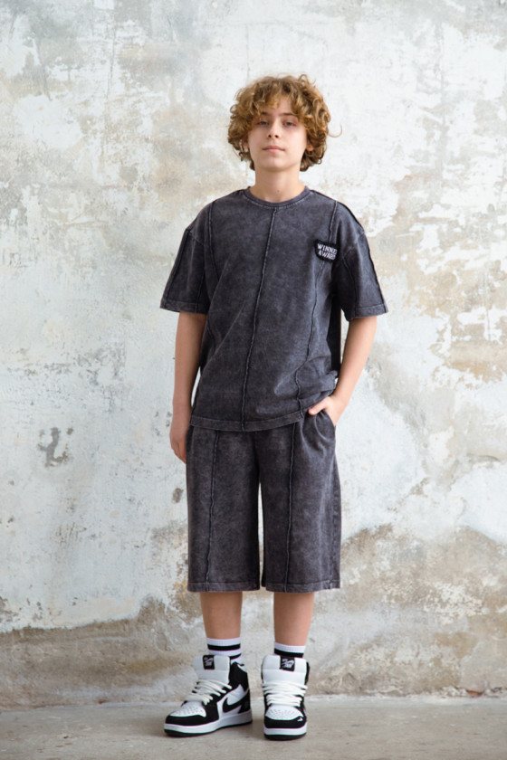 Komplet chłopięcy Nikodem bluzka i spodenki