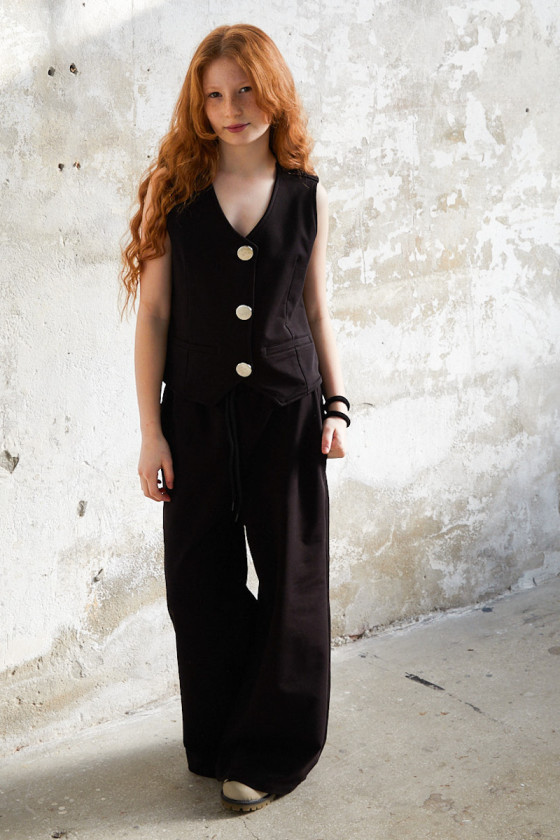 Komplet Paris Style dla dziewczynki czarny