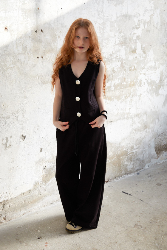 Komplet Paris Style dla dziewczynki czarny