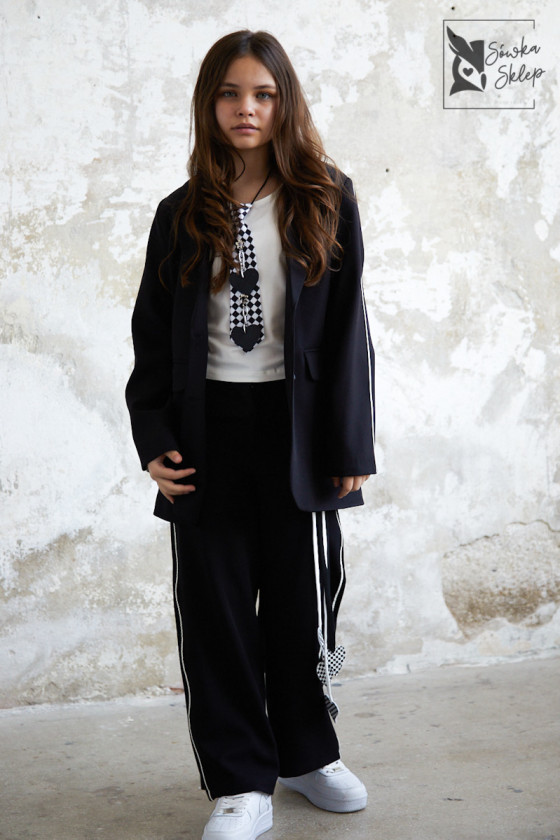 Komplet dla dziewczynki Glamour czarny