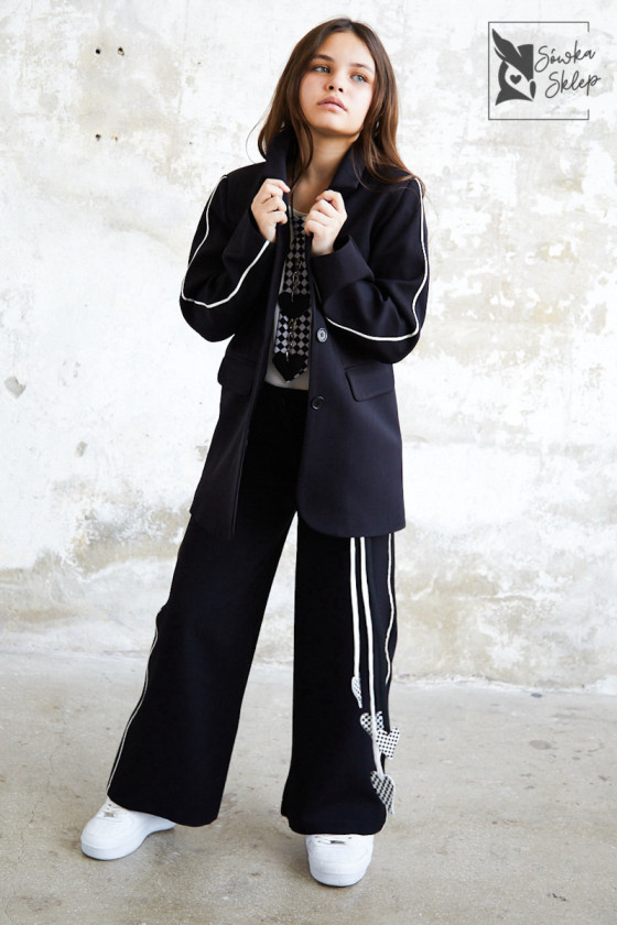 Komplet dla dziewczynki Glamour czarny