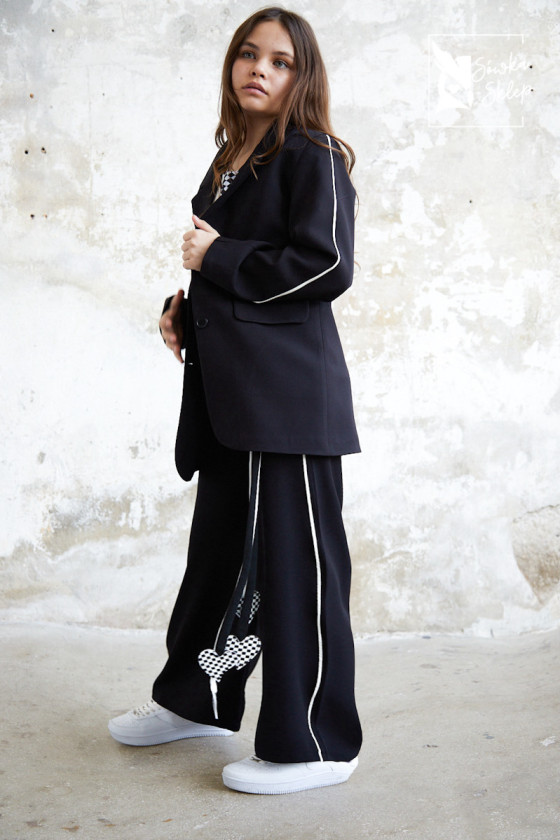 Komplet dla dziewczynki Glamour czarny