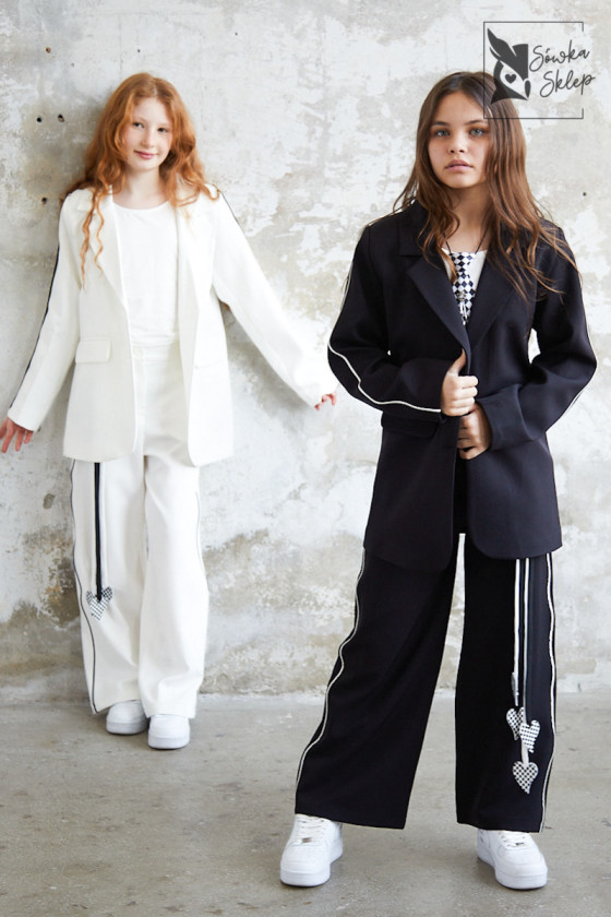 Komplet dla dziewczynki Glamour czarny