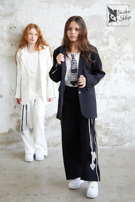 Komplet dla dziewczynki Glamour czarny