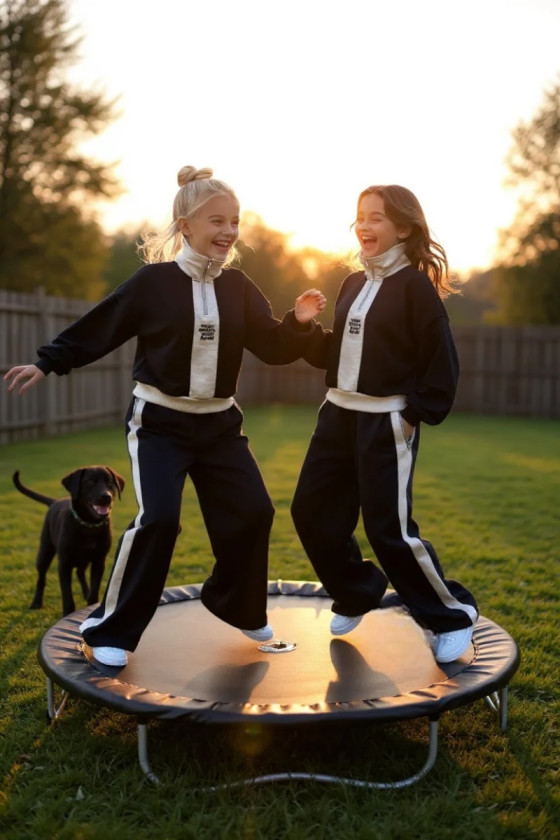 Komplet dla dziewczynki The Way czarny