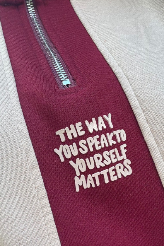 Komplet dla dziewczynki The Way beżowy z bordo