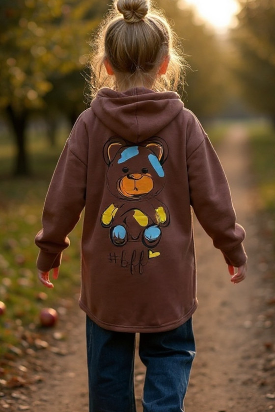 copy of Długa Bluza Best Friend Forever zielona