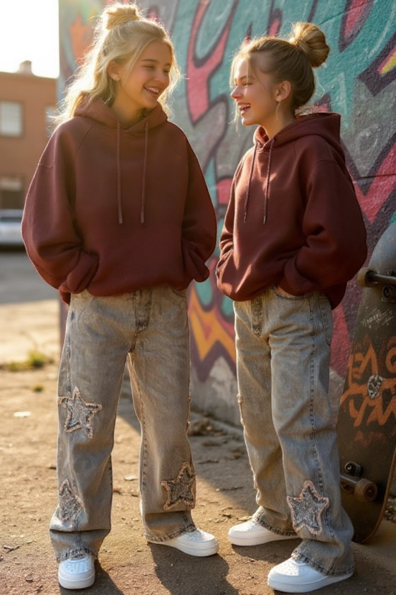 Spodnie jeansowe dla dziewczynki Vintage