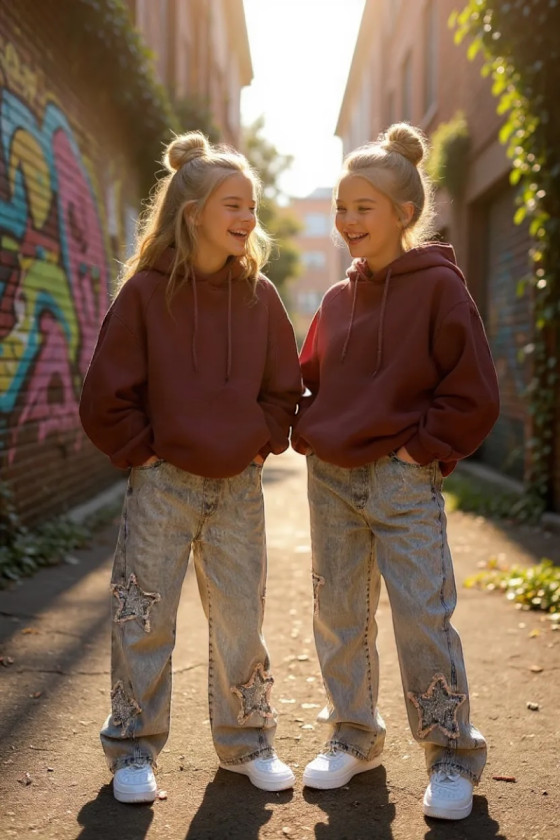 Spodnie jeansowe dla dziewczynki Vintage