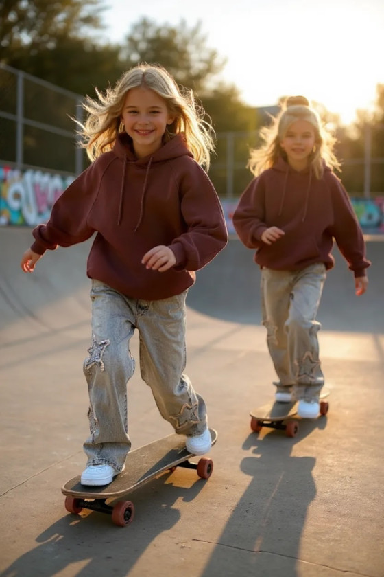 Spodnie jeansowe dla dziewczynki Vintage