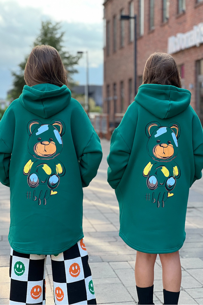copy of Długa Bluza Best Friend Forever zielona