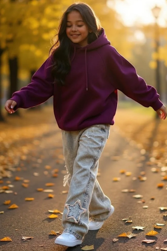 Bluza dla dziewczynki Milla Fiolet bakłażanowy Bluza dla dziewczynki Milla Fiolet bakłażanowy