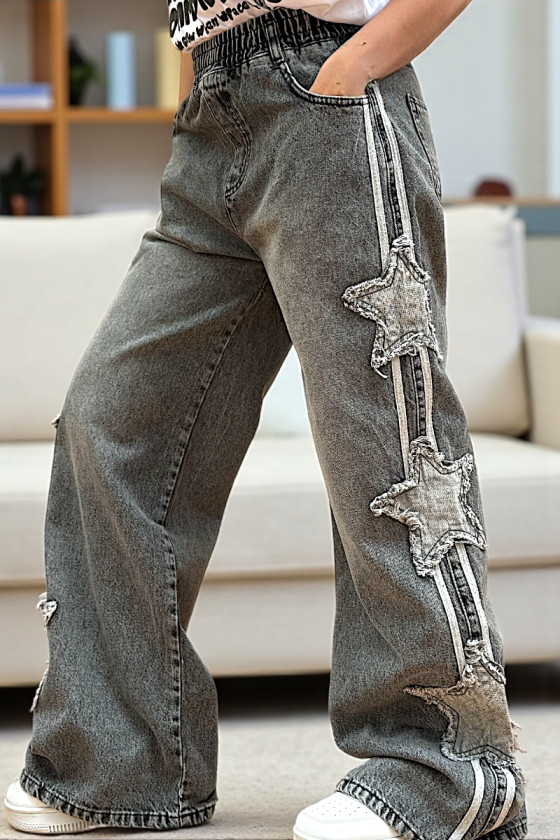 Spodnie jeansowe dla dziewczynki Trio Lampas Spodnie jeansowe dla dziewczynki Trio Lampas