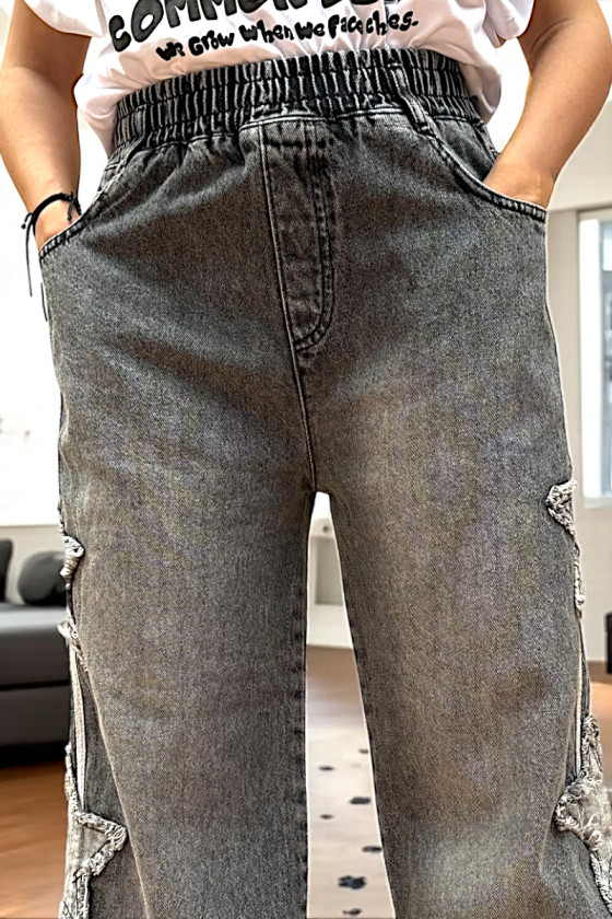 Spodnie jeansowe dla dziewczynki Trio Lampas Spodnie jeansowe dla dziewczynki Trio Lampas