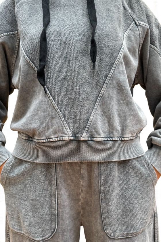 Komplet bluza i spodnie Viki jasny szary