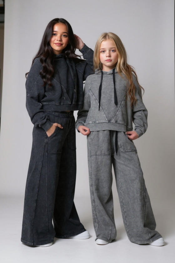 Komplet bluza i spodnie Viki ciemny grafit Komplet bluza i spodnie Viki ciemny grafit