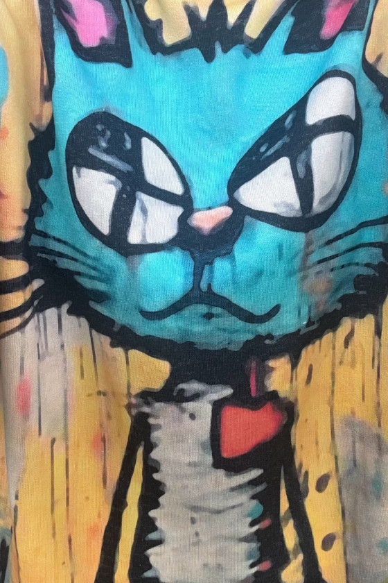 Bluza bawełna pętelkowa Kitty Bluza bawełna pętelkowa Kitty