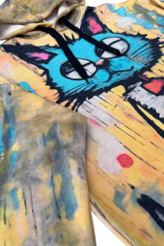 Bluza bawełna pętelkowa Kitty Bluza bawełna pętelkowa Kitty