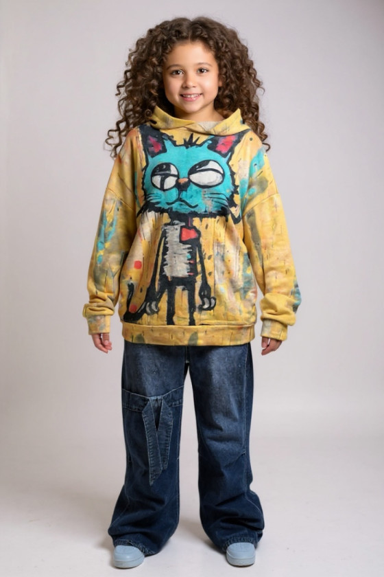 Bluza bawełna pętelkowa Kitty Bluza bawełna pętelkowa Kitty