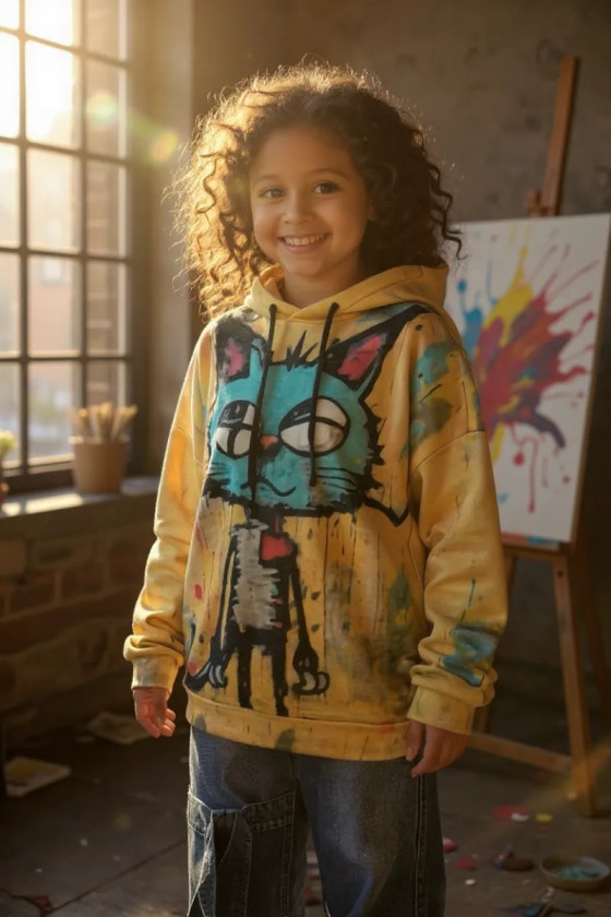 Bluza bawełna pętelkowa Kitty Bluza bawełna pętelkowa Kitty