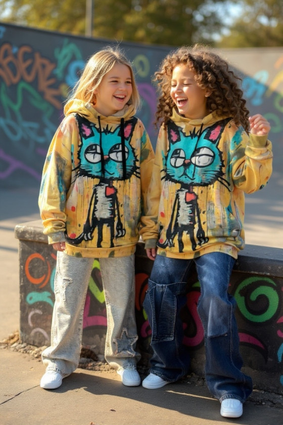 Bluza bawełna pętelkowa Kitty Bluza bawełna pętelkowa Kitty