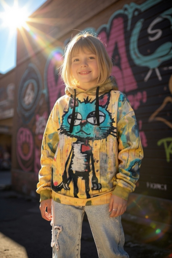 Bluza bawełna pętelkowa Kitty Bluza bawełna pętelkowa Kitty