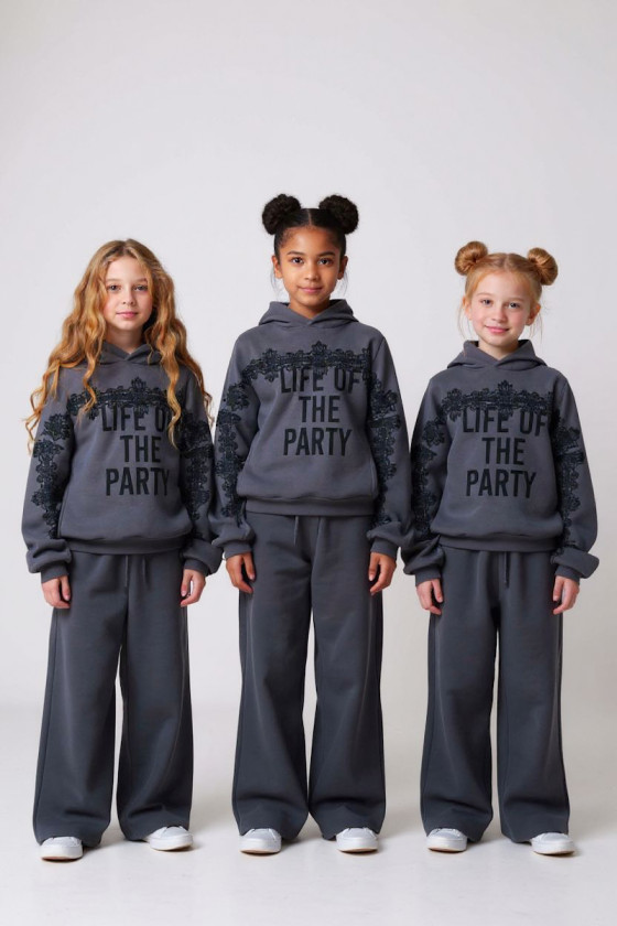 Komplet bluza i spodnie Life of the party GRAFIT Komplet bluza i spodnie Life of the party GRAFIT
