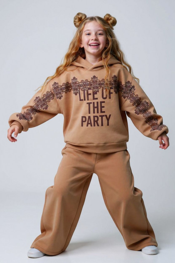 Komplet bluza i spodnie Life of the party Cappuccino Komplet bluza i spodnie Life of the party Cappuccino