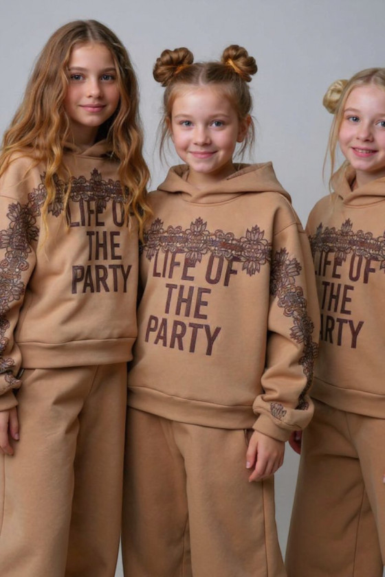 Komplet bluza i spodnie Life of the party Cappuccino Komplet bluza i spodnie Life of the party Cappuccino