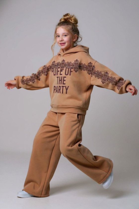 Komplet bluza i spodnie Life of the party Cappuccino Komplet bluza i spodnie Life of the party Cappuccino